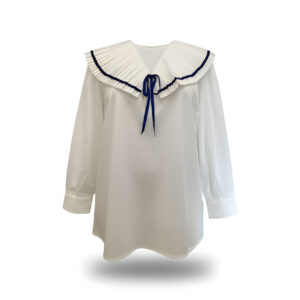Blusa cuello plisado