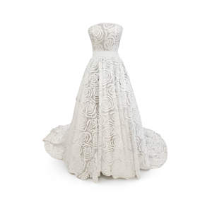 Vestido de novia con corset