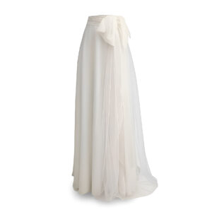 Falda fluida de novia
